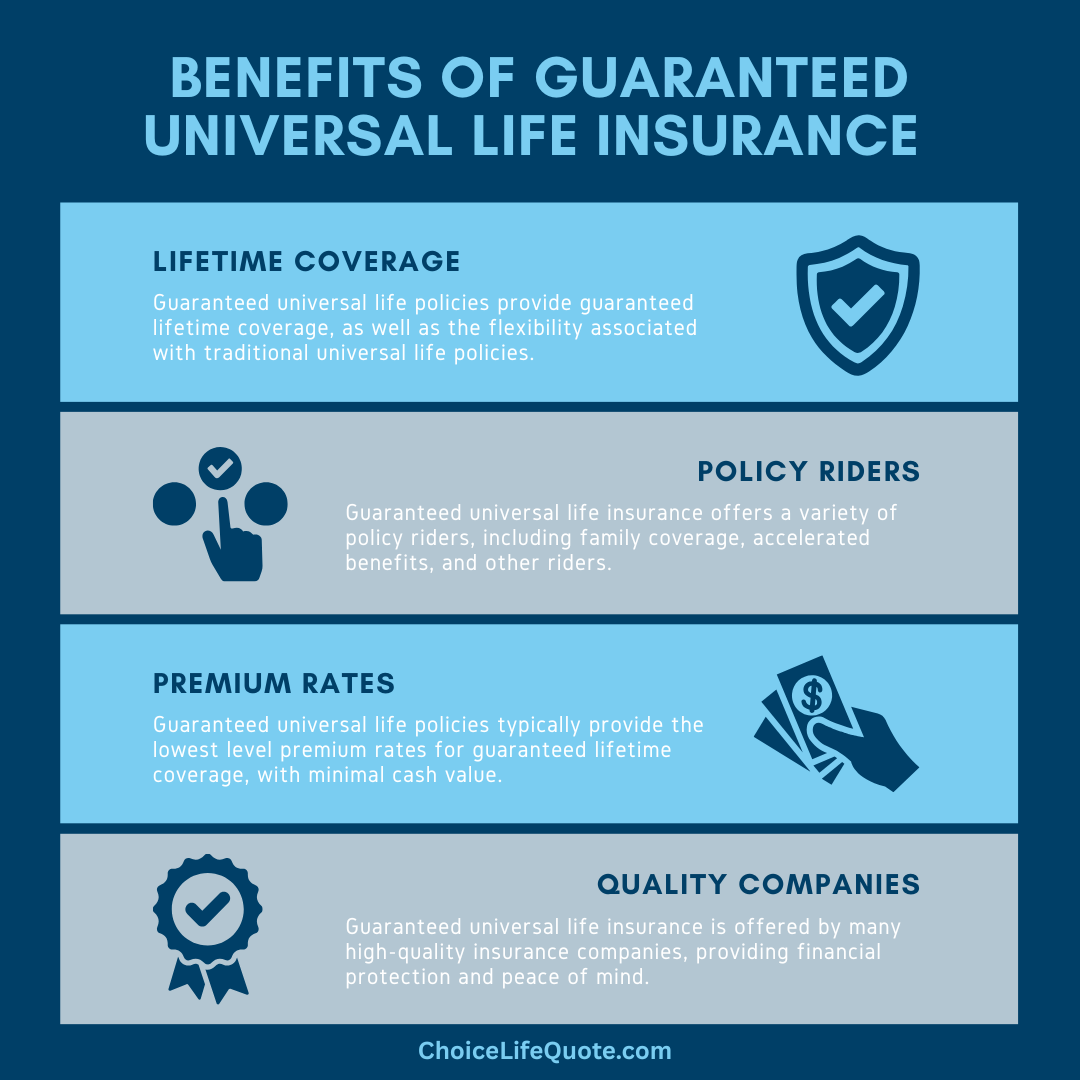 guaranteed universal life infographic