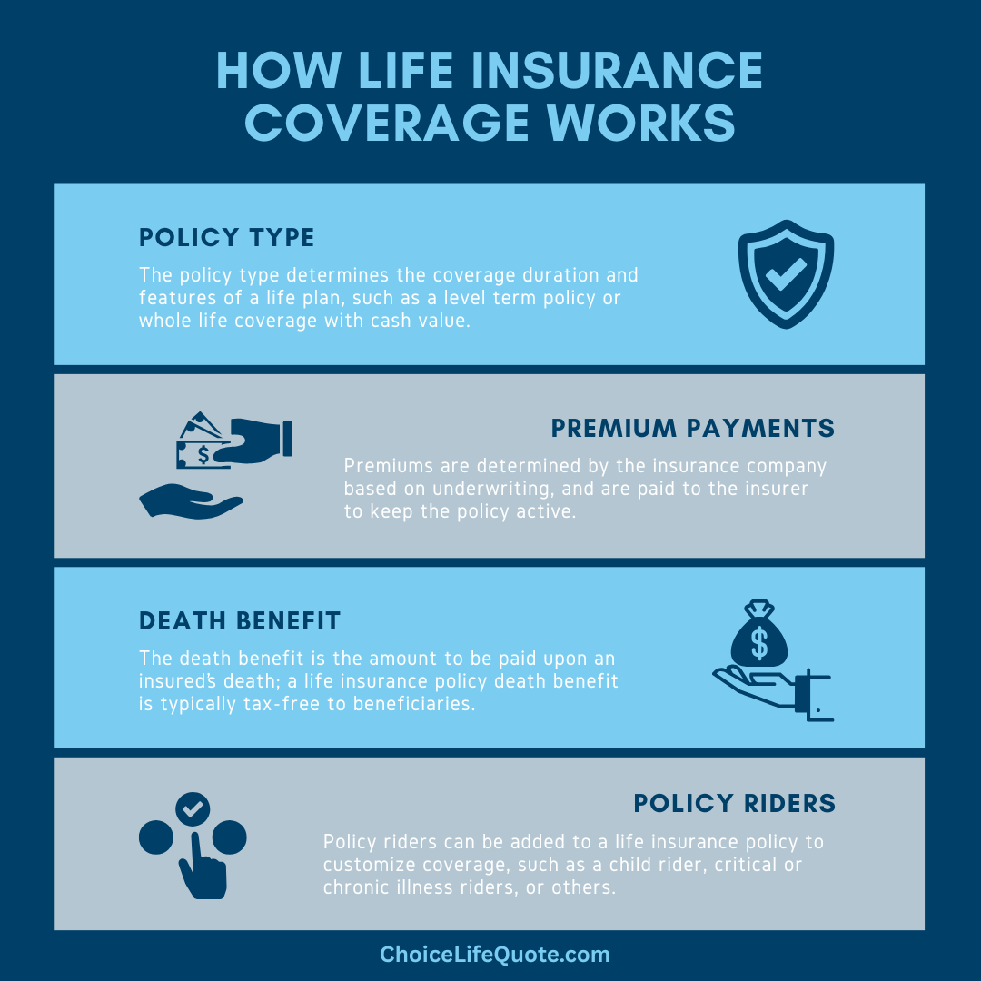 how life insurance works infographic how life insurance works infographic