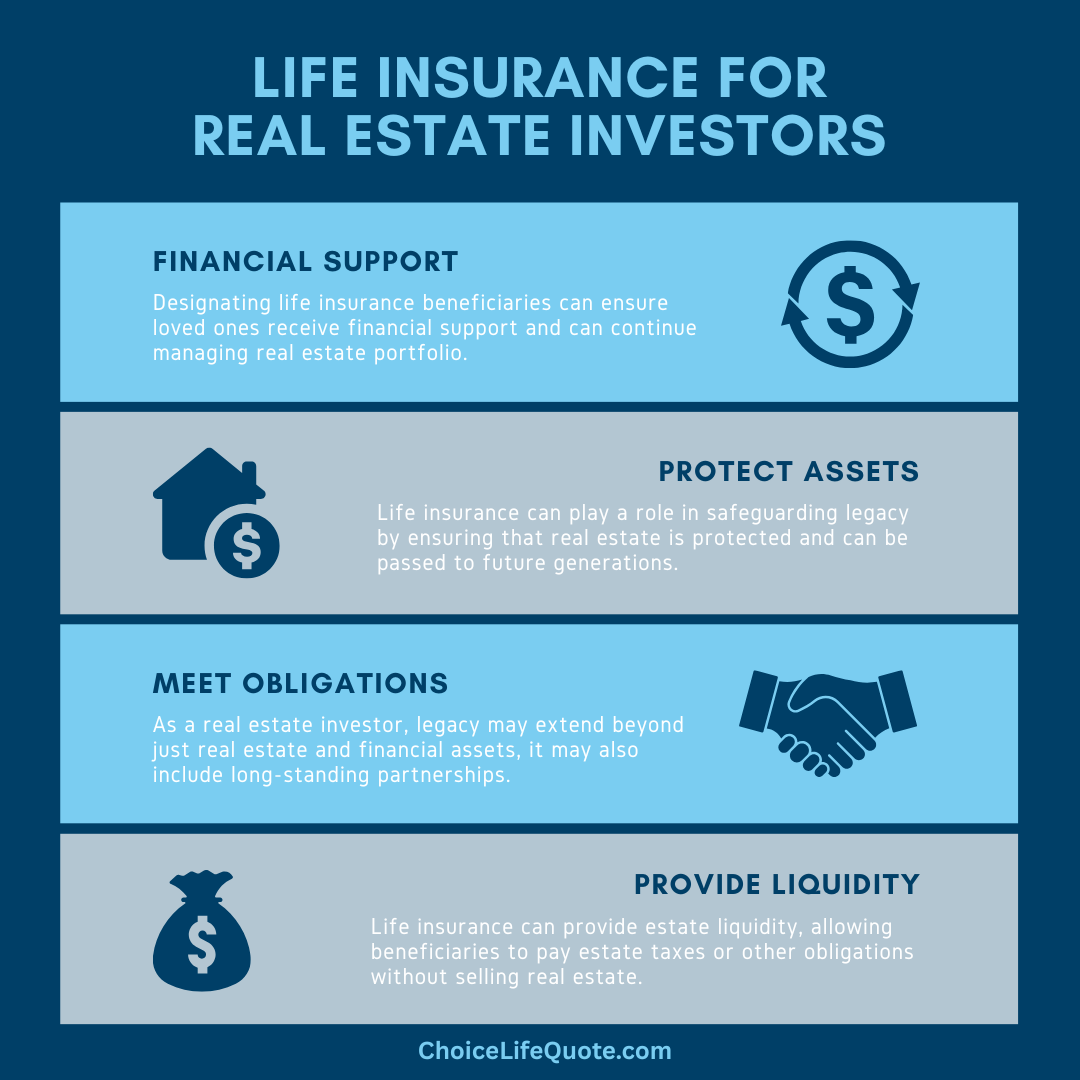 life insurance for real estate investors infographic life insurance for real estate investors infographic