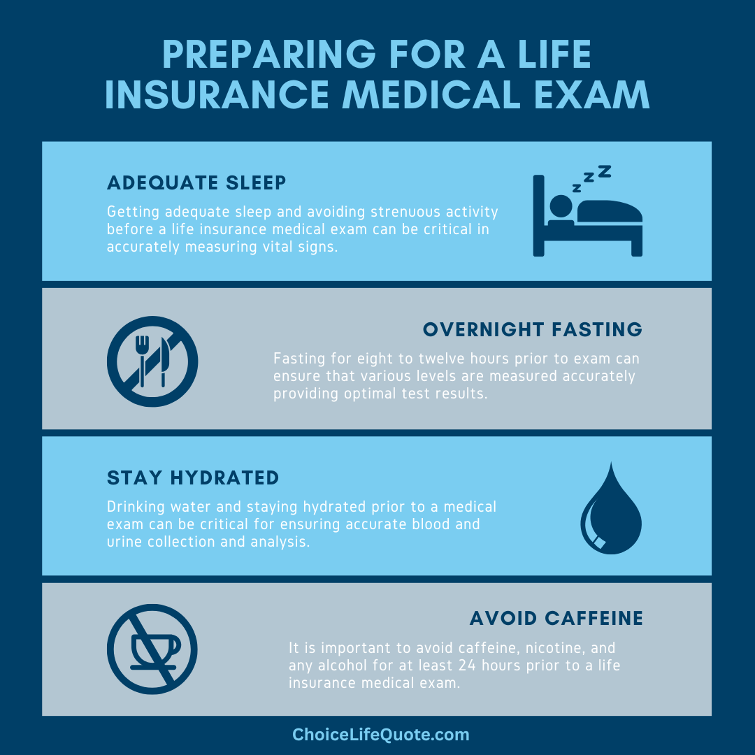 preparing for life insurance exam infographic