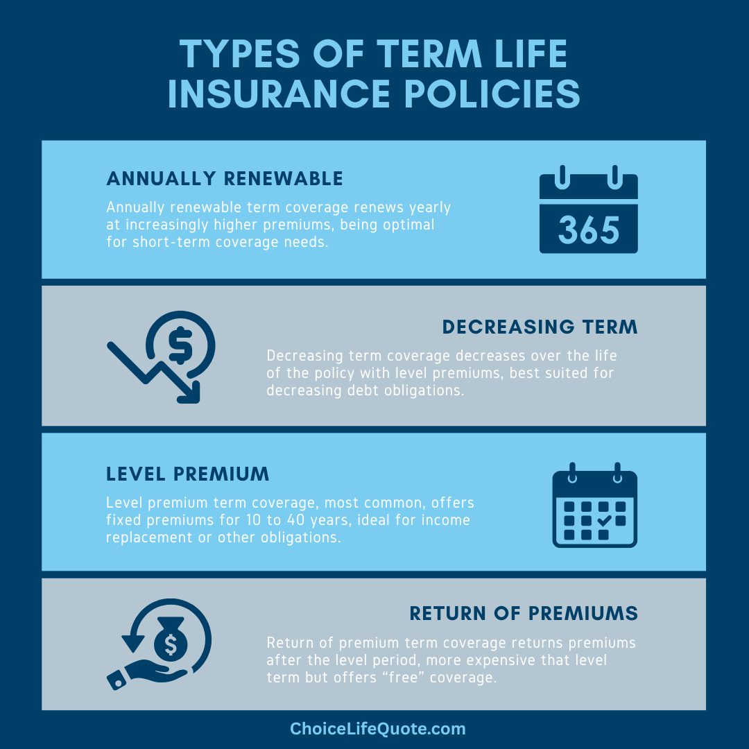 types of term life insurance infographic types of term life insurance infographic